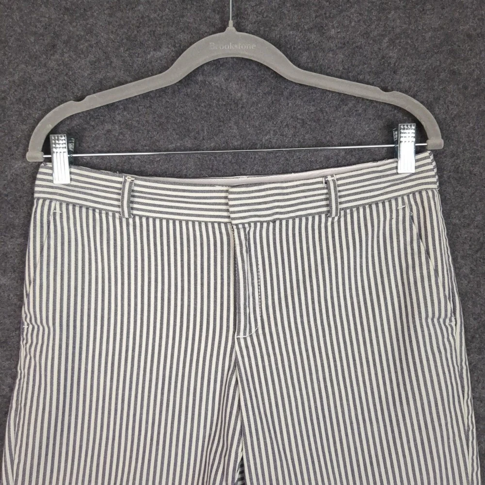 Banana Republic Womens Blue White Striped Chino‎ Shorts Size 4 Nautical Preppy